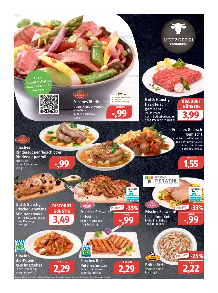 Aktueller Prospekt Feneberg - Prospekte - von 02.03 bis 04.03.2023 - strona 2 - produkty: bio, braten, discount, eis, fleisch, garnier, geschnetzeltes, gulasch, hackfleisch, hackfleisch gemischt, minutensteaks, pute, Putengeschnetzeltes, putenschnitzel, reis, rezept, rind, rinder, rindfleisch, schnitzel, schwein, schweine, steak, steaks, suppe, suppen, suppenfleisch, Ti, wein, weine, wurst, Zelt