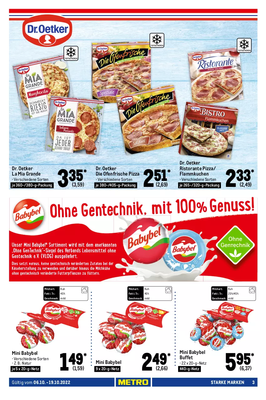 Aktueller Prospekt Metro - Starke Marken - von 06.10 bis 19.10.2022 - strona 3 - produkty: amaro, babybel, ball, blended scotch, blended scotch whisky, die ofenfrische, Dr. Oetker, flammkuchen, flasche, gin, Havana Club, kokos, kuchen, lamm, likör, lillet, mac, Malibu, milch, mini babybel, natur, Ofen, pizza, rama, ramazzott, ramazzotti, ristorante, ristorante pizza, scotch, scotch whisky, Ti, whisky, zott