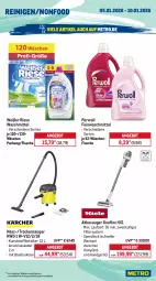 Gazetka promocyjna Metro - Wochen-Angebote - Seite 24 - Gazetka - ważna od 10.01 do 10.01.2026 - strona 17 - produkty: akku, angebot, Behälter, bombay sapphire, eis, elle, feinwaschmittel, flasche, frucht, früchte, früchten, getränk, getränke, Holz, mac, Metro, Palette, passo, perwoll, pfirsich, primitivo, reis, riesling, sapphire, spee, teller, Ti, Trockensauger, waschmittel