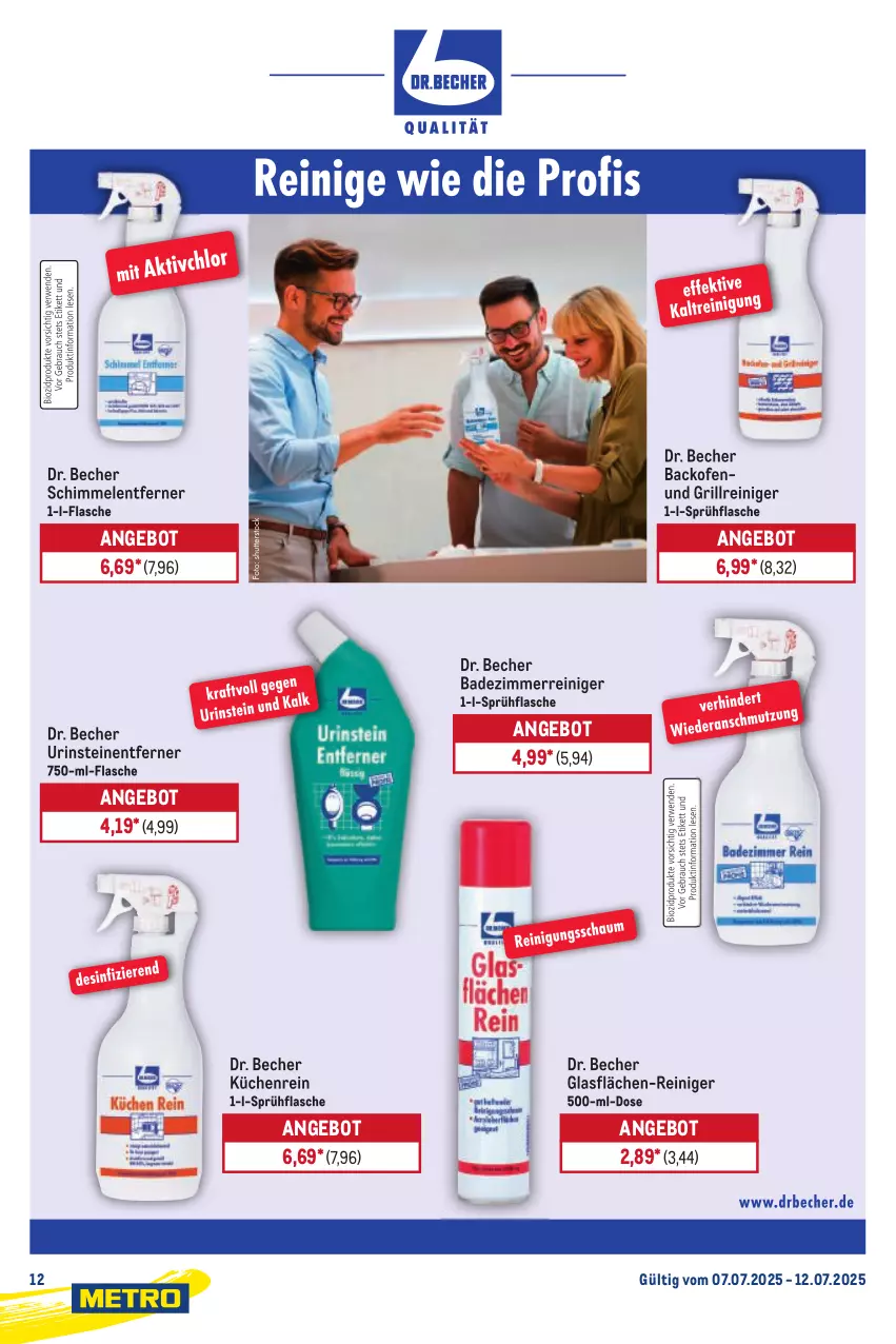 Aktueller Prospekt Metro - Starke Marken - von 07.07 bis 12.07.2025 - strona 12 - produkty: angebot, backofen, Bad, Becher, flasche, grill, Grillreiniger, küche, Küchen, Ofen, reiniger, sprühflasche, Ti