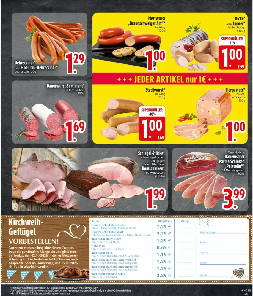 Aktueller Prospekt Edeka - Prospekte - von 28.09 bis 02.10.2026 - strona 17 - produkty: Abtei, auer, Casa Modena, coupon, elle, erde, Mode, schinken, Ti, uhr, wurst