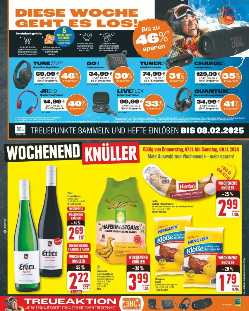 Aktueller Prospekt Edeka - Prospekte - von 04.11 bis 09.11.2024 - strona 15 - produkty: Hefte, kopfhörer, Ti