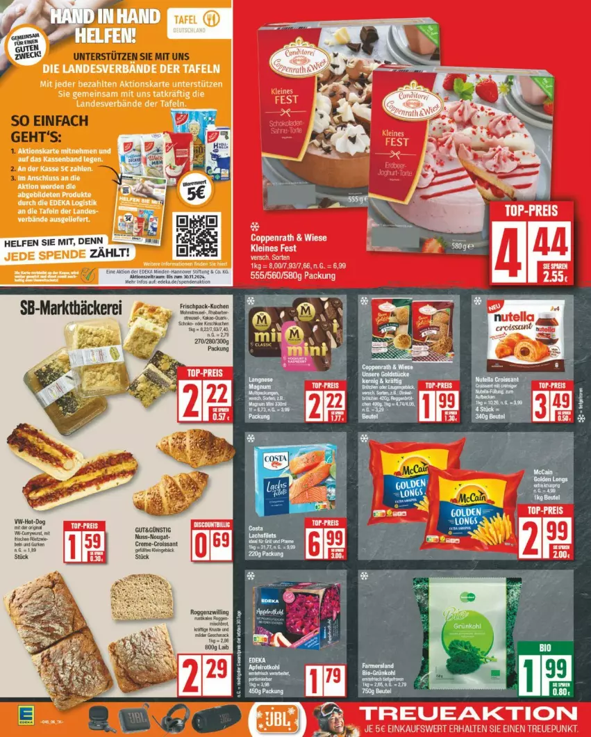 Aktueller Prospekt Edeka - Prospekte - von 04.11 bis 09.11.2024 - strona 6 - produkty: Croissant, deka, HP, kuchen, schoko, Ti