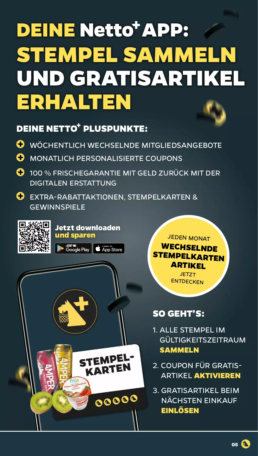 Aktueller Prospekt Netto - Woche 17 - von 22.04 bis 27.04.2024 - strona 5 - produkty: angebot, angebote, coupon, coupons, decke, extra-rabatt, gewinnspiel, Persona, Spiele, Ti