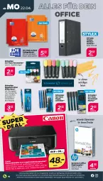 Gazetka promocyjna Netto - Woche 17 - Gazetka - ważna od 27.04 do 27.04.2024 - strona 16 - produkty: auer, Brei, canon, collegeblock, din a4, drucker, HP, kopierpapier, Kugel, kugelschreiber, office, ordner, papier, stylex, textmarker, Ti, usb, ZTE