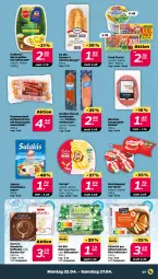 Gazetka promocyjna Netto - Woche 17 - Gazetka - ważna od 27.04 do 27.04.2024 - strona 7 - produkty: babybel, Bau, bio, blattspinat, brustfilet, burger, butter, eis, ferdi fuchs, ferrero, filet, fleisch, fol epi, grill, hähnchenbrust, hähnchenbrustfilet, kartoffel, kartoffelsalat, Käse, knoblauch, Mantel, Mett, mettwurst, mini babybel, natur, nuss, raffaello, reifen, salakis, salami, salat, schafskäse, Speck, spinat, spreewälder, Ti, wurst, würstchen