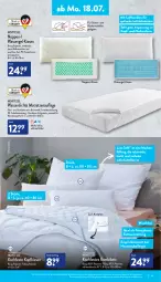 Gazetka promocyjna Aldi Nord - Aldi-Vorschau - Gazetka - ważna od 23.07 do 23.07.2022 - strona 11 - produkty: aldi, ball, Bau, baumwolle, bett, Ganzjahresbett, Germ, gin, kissen, kopfkissen, matratze, matratzen, matratzenauflage, reine baumwolle, Ti, wasser, wolle, ZTE