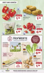 Gazetka promocyjna Combi - Prospekte - Gazetka - ważna od 01.06 do 01.06.2024 - strona 2 - produkty: Bau, beutel, Cap, champignon, champignons, creme, datteltomaten, eis, elle, Frühkartoffeln, kartoffel, kartoffeln, lebensmittel, obst, Obst und Gemüse, paprika, paprika rot, reis, salat, salatherzen, Schal, Schale, spargel, speisefrühkartoffeln, Ti, tomate, tomaten, und gemüse, ZTE