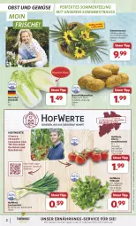 Gazetka promocyjna Combi - Prospekte - Gazetka - ważna od 15.06 do 15.06.2024 - strona 2 - produkty: eis, elle, feldsalat, Frühkartoffeln, kartoffel, kartoffeln, Lauchzwiebel, lebensmittel, obst, Obst und Gemüse, Rauch, reis, sac, salat, Schal, Schale, speisefrühkartoffeln, strauchtomaten, Ti, tomate, tomaten, und gemüse, ZTE, zwiebel