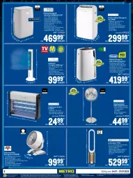Gazetka promocyjna Metro - Technik Spezial - Gazetka - ważna od 27.07 do 27.07.2022 - strona 8 - produkty: angebot, angebote, auto, Bodenventilator, bügel, Bügelstation, dampfbügelstation, eis, elle, fernbedienung, gsw, HP, Insektenvernichter, jeans, Kette, Kinder, klimagerät, Luftreiniger, mac, reiniger, Reinigung, reis, rum, Schal, sekt, Spektrum, standventilator, teller, Ti, timer, tisch, top-hit, Toplader, Trockner, trommel, uhr, ventilator, wärmepumpentrockner, waschmittel, wasser, wassertank