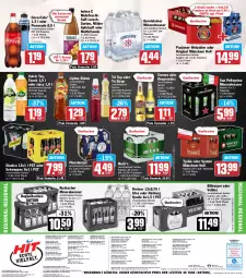 Gazetka promocyjna Hit - Wochenprospekt - Gazetka - ważna od 12.07 do 12.07.2025 - strona 19 - produkty: Alwa, angebot, angebote, apfel, apfelsaft, auer, Bad, bier, bio, bitburger, braun, burger, coca-cola, cola, corona, decke, Deckel, desperados, eimer, eis, eistee, elle, Engel, fisch, flasche, flensburger, frucht, fruchtsaft, gerolsteine, gerolsteiner, gin, glasflasche, Hohes C, lipton, Lübecker, mineralwasser, orange, Paula, paulaner, Rauch, reis, saft, san pellegrino, schweppes, sinalco, sirup, Spaten, steiner, tee, Ti, tyskie, uhr, veltins, vita, volvic, wasser, weissbier, Yo, ZTE