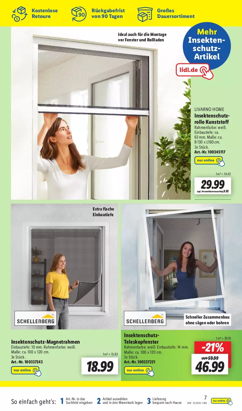 Aktueller Prospekt Lidl - Wochen-Highlights im Onlineshop - von 23.05 bis 29.05.2022 - strona 7 - produkty: auer, Bau, elle, fenster, insektenschutz, korb, ndk, säge, sekt, Teleskop, Ti, ZTE