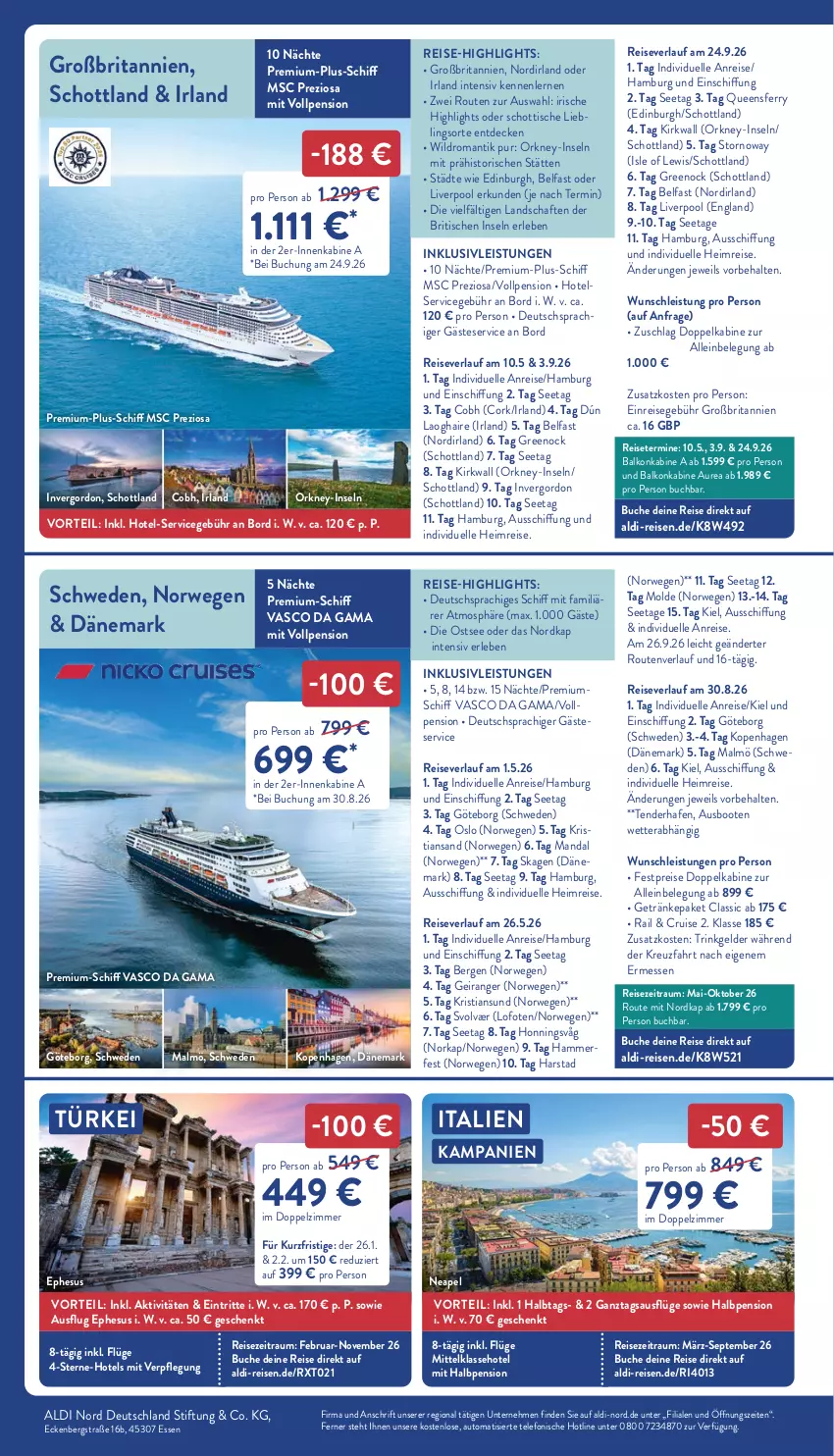 Aktueller Prospekt Aldi Nord - Von Montag - von 12.01 bis 17.01.2026 - strona 36 - produkty: aldi, auto, balkonkabine, brita, buch, decke, eis, elle, getränk, getränke, gordon, inklusivleistungen, pool, reis, reise-highlights, reiseverlauf, rwe, schott, telefon, tender, Ti, tisch, usb, Wild