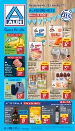 Gazetka promocyjna Aldi Nord - Von Montag - Gazetka - ważna od 17.01 do 17.01.2026 - strona 1 - produkty: aldi, auer, axe, banane, bananen, beutel, brezel, butter, butterkäse, datteltomaten, eis, flasche, garnitur, gin, grill, grillhaxe, Hausmacher, Haxe, Käse, Kraut, mac, Maus, Mett, minutenschnitzel, natives olivenöl, nuss, olive, oliven, olivenöl, olivenöl extra, Pyjama, reis, Sauerkraut, schnitzel, sesam, Ti, tomate, tomaten, ZTE, zwiebel, zwiebeln