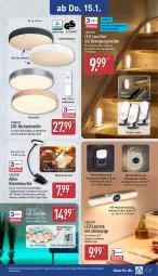 Gazetka promocyjna Aldi Nord - Von Montag - Gazetka - ważna od 17.01 do 17.01.2026 - strona 23 - produkty: akku, auer, batterie, batterien, decke, deckenleuchte, dell, elle, fernbedienung, gin, Holz, Kugel, led-deckenleuchte, LED-Leuchte, Leuchte, leuchten, LG, Mode, Nachtlicht, reifen, Ria, steckdose, Ti, timer, usb, ZTE