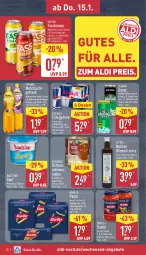 Gazetka promocyjna Aldi Nord - Von Montag - Gazetka - ważna od 17.01 do 17.01.2026 - strona 32 - produkty: aldi, alkohol, angebot, angebote, barilla, basilico, Bau, Becher, brause, cola, drink, eis, fassbrause, flasche, frucht, getränk, gin, mango, maracuja, natives olivenöl, olive, oliven, olivenöl, olivenöl extra, orange, pasta, penne, penne rigate, pfanne, Pfanner, red bull, reis, sauce, senf, spaghetti, suppe, Ti, veltins, vita, zitrone, zucker