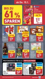 Gazetka promocyjna Aldi Nord - Von Montag - Gazetka - ważna od 17.01 do 17.01.2026 - strona 33 - produkty: aldi, beutel, bohne, bohnen, chips, crunchips, datteltomaten, Dr. Oetker, eis, elle, erdnüsse, ferrero, finesse, flasche, funny-frisch, gin, kakao, karamell, kartoffel, kartoffelchips, kidney, Kinder, kinder country, Knuspermüsli, kuchen, lachs, linsen, lorenz, mikado, milch, müsli, nuss, orange, orangen, paprika, reis, riegel, salat, Schal, Schale, schoko, schokolade, sour cream, teller, Ti, tomate, tomaten, Weste, zitrone, zitronen, ZTE, zucker