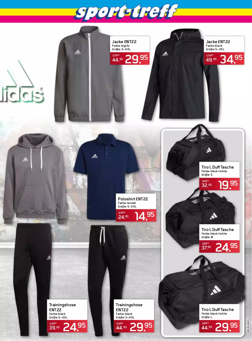 Aktueller Prospekt Edeka - Angebote der Woche - von 02.10 bis 07.10.2023 - strona 43 - produkty: hose, Jacke, lack, poloshirt, shirt, Sport, Tasche, Ti, Trainingshose