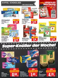 Gazetka promocyjna Edeka - Angebote der Woche - Gazetka - ważna od 07.10 do 07.10.2023 - strona 11 - produkty: alkohol, alpia, apfel, backfisch, Becher, beutel, bier, Blaubeer, bonbons, braten, Bratentopf, bratwurst, brötchen, butter, cheesecake, Clogs, cola, coppenrath, dallmayr, decke, Deckel, edelstahl, eis, elle, fisch, fischstäbchen, flasche, fleisch, frucht, fruchtgummi, gin, grill, grünländer, Handy, Herkules, HP, Hustenbonbons, iglo, jungbullen, kaffee, kartoffel, kartoffeln, Käse, käsescheiben, katjes, keks, kerrygold, krombache, krombacher, kuchen, Kugel, Lakritz, Ländertee, limo, Limobier, mac, Meßmer, mikado, oder lakritz, oder radler, oreo, persil, pils, pilsener, radler, rapsöl, Ricola, rind, rinder, rinder-rouladen, rouladen, rwe, salat, salz, Schal, Schale, schnitten, schoko, schokolade, schwein, sim, Softlan, super-knüller, tassimo, tee, Ti, topf, topf-set, uhr, veltins, veltins pilsener, Waschpulver, weichspüler, wein, wurst, zitrone