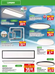 Gazetka promocyjna Edeka - Angebote der Woche - Gazetka - ważna od 07.10 do 07.10.2023 - strona 26 - produkty: decke, deckenleuchte, eis, fernbedienung, Lampe, LED Deckenleuchte, Leuchte, Nachtlicht, rel, Ria, Schal, Ti, timer, tuc