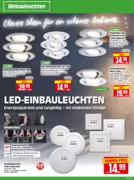 Gazetka promocyjna Edeka - Angebote der Woche - Gazetka - ważna od 07.10 do 07.10.2023 - strona 28 - produkty: Bau, bürste, decke, deckenleuchte, eis, LED-Einbauleuchten, Leuchte, leuchten, Mode, Ria, Schlitten, Ti