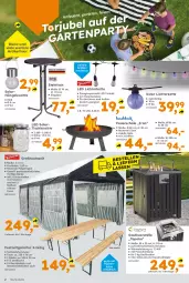 Gazetka promocyjna  - Gazetka - ważna od 15.06 do 15.06.2024 - strona 2 - produkty: eier, eis, elle, ente, fenster, feuerschale, flasche, garnitur, gasflaschen, Hängeleuchte, Kette, lack, lebensmittel, LED Lichterkette, Leuchte, LG, lichterkette, piezo-zündung, Ria, rückenlehne, Schal, Schale, schlauch, Ti, timer, tisch, tischleuchte, Zelt