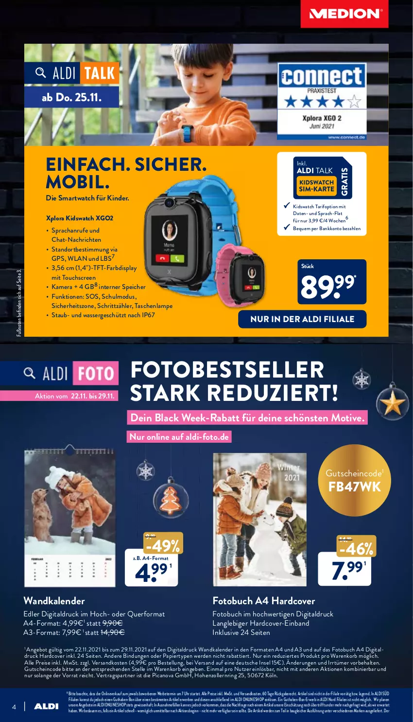 Aktueller Prospekt Aldi Nord - Multimedia - von 18.11 bis 31.12.2021 - strona 4