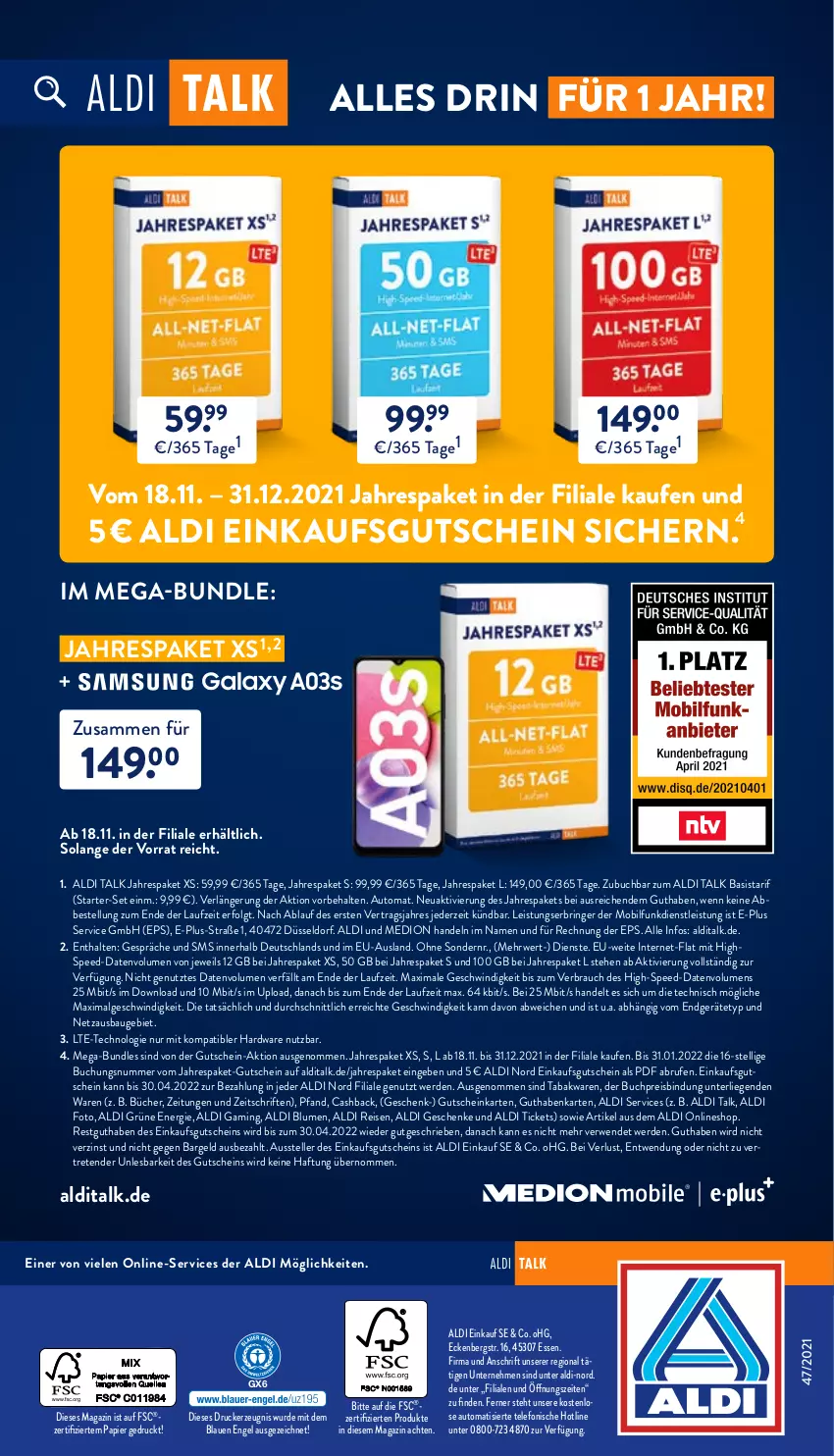 Aktueller Prospekt Aldi Nord - Multimedia - von 18.11 bis 31.12.2021 - strona 8