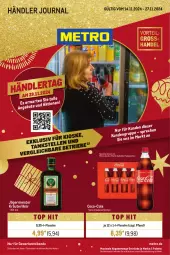 Gazetka promocyjna Metro - Händler Journal - Gazetka - ważna od 27.11 do 27.11.2024 - strona 1 - produkty: coca-cola, cola, eis, elle, flasche, Germ, getränk, getränke, jägermeister, kräuter, kräuterlikör, likör, Meister, Metro, metro gastro, Palette, sattel, Ti