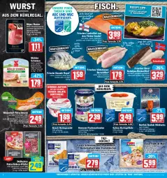 Gazetka promocyjna Hit - Prospekte - Gazetka - ważna od 04.02 do 04.02.2023 - strona 6 - produkty: auer, aus dem kühlregal, backofen, bacon, Becher, discount, Dorade, dorade royal, eis, escal, filet, filets, fisch, fische, Fischer, fischstäbchen, fischtheke, fleisch, fleischwurst, frischfisch, frosta, frutti di mare, Geflügel, gin, grill, Hähnchenfleisch, hering, Herings, heringsfilets, homann, ideal zum grillen, knoblauch, kochschinken, kühlregal, lachs, lachsfilet, mac, marinade, mit knoblauch, mühlen schinken, natur, Ofen, pfanne, pfannen, regal, reis, Ria, ring, rohschinken, saft, sahne, salat, salate, Schal, Schale, Schere, schinken, Schinken-Würfel, schlemmerfilet, schnitten, Speck, spitzenqualität, Ti, tisch, wasser, wein, wiesenhof, Wild, wildlachs, würfel, wurst, ZTE