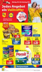 Gazetka promocyjna Lidl - Aktionsprospekt - Gazetka - ważna od 29.06 do 29.06.2024 - strona 10 - produkty: Alwa, Always, angebot, barilla, coupon, eis, elle, maggi, persil, persil waschmittel, pesto, reis, slip, slipeinlagen, teller, terrine, Ti, waschmittel