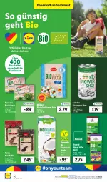 Gazetka promocyjna Lidl - Aktionsprospekt - Gazetka - ważna od 29.06 do 29.06.2024 - strona 50 - produkty: auer, bio, bioland, Bona, drink, eis, feta, hafer, ingwer, kokos, kokosnuss, kräuter, Milbona, müsli, ndk, nuss, pfeffer, reis, Schal, Schale, Ti, vita