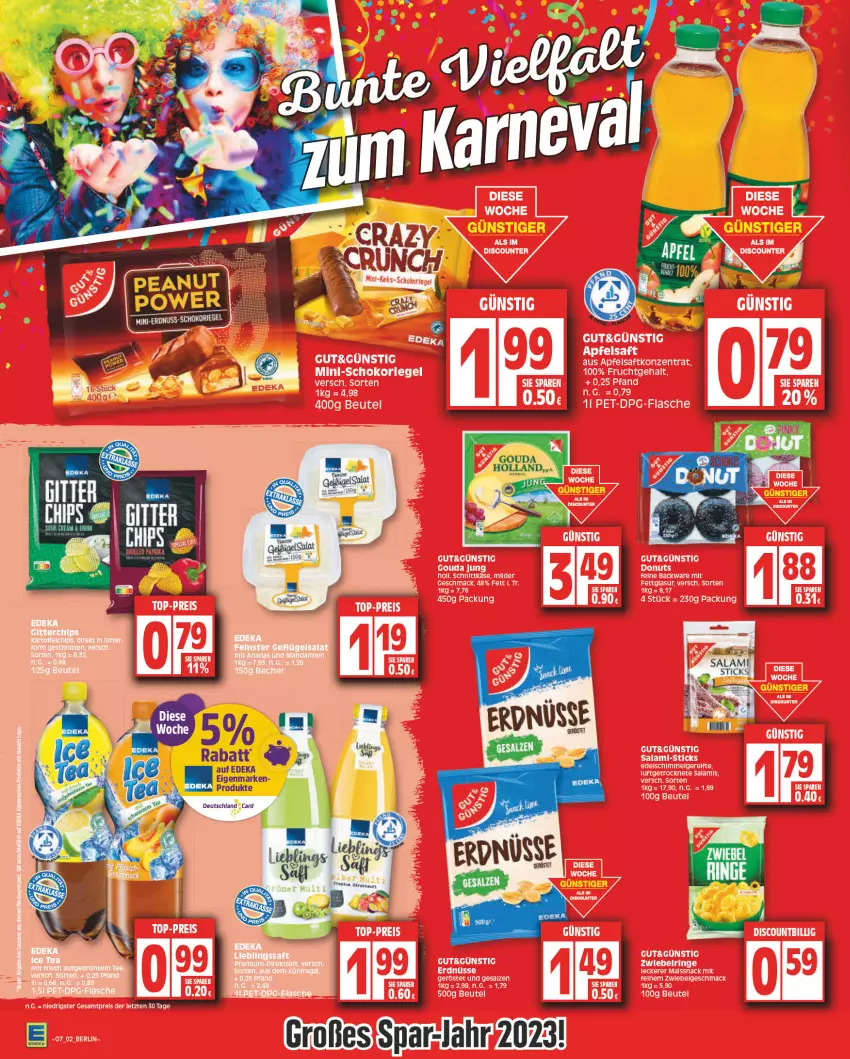 Aktueller Prospekt Edeka - Angebote der Woche - von 06.02 bis 11.02.2023 - strona 2 - produkty: deka