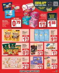 Gazetka promocyjna Edeka - Angebote der Woche - Gazetka - ważna od 11.02 do 11.02.2023 - strona 11 - produkty: arla, auto, beutel, bites, bohne, brot, caffe, caramel, chips, chipsfrisch, dallmayr, ente, erdnuss, espresso, ferrero, funny-frisch, gin, giotto, kaffee, knäckebrot, korn, löslicher kaffee, milka, nuss, oder espresso, Ofen, sandwich, Spezi, storck, Ti, tomate, tomaten, vollautomaten, wasa