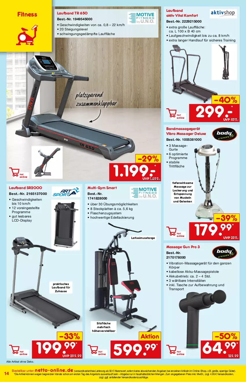 Aktueller Prospekt Netto Marken-Discount - Online-Magazin Januar - von 01.01 bis 31.01.2022 - strona 14 - produkty: akku, angebot, dell, eis, flasche, lack, latte, Massagegerät, ndk, reis, sim, Sport, Tasche, Ti, tisch, versandkostenfrei, vita, ZTE