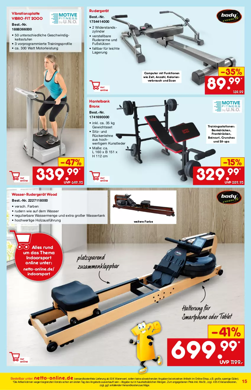 Aktueller Prospekt Netto Marken-Discount - Online-Magazin Januar - von 01.01 bis 31.01.2022 - strona 15 - produkty: angebot, Bank, computer, eis, Holz, latte, ndk, pute, Rauch, reis, rückenlehne, smartphone, Sport, tablet, Ti, versandkostenfrei, wasser, wassertank, ZTE