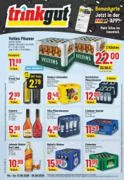 Gazetka promocyjna Trinkgut - Prospekte - Gazetka - ważna od 26.09 do 26.09.2026 - strona 1 - produkty: Alwa, angebot, angebote, bier, blended scotch, blended scotch whisky, creme, deka, eis, flasche, gerolsteine, gerolsteiner, grand sud, johnnie walker, limo, limonade, limonaden, mais, mineralwasser, payback, pils, pilsener, reifen, reis, rouge, scotch, scotch whisky, sinalco, Spezi, steiner, Ti, uhr, veltins, veltins pilsener, vilsa, wasser, wein, weinbrand, whisky, ZTE