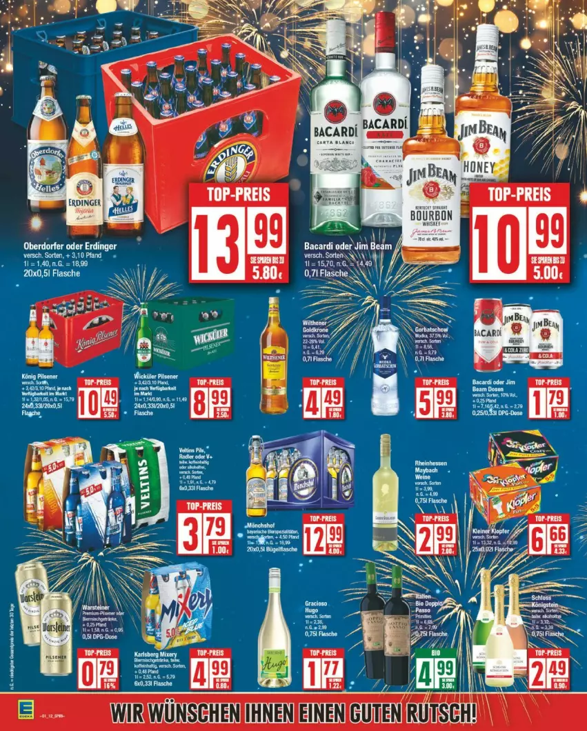 Aktueller Prospekt Edeka - Prospekte - von 30.12.2025 bis 04.01.2026 - strona 12 - produkty: eis, flasche, reis, top-preis