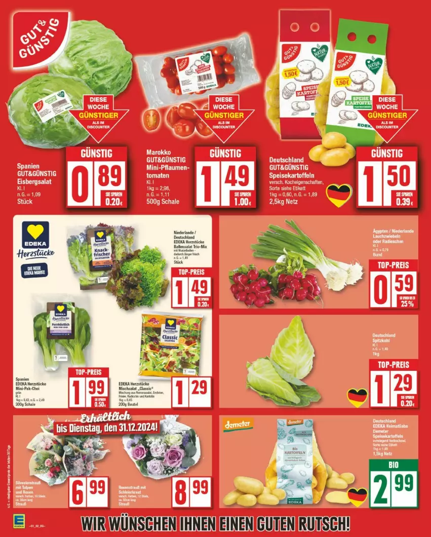 Aktueller Prospekt Edeka - Prospekte - von 30.12.2025 bis 04.01.2026 - strona 2 - produkty: tomate, tomaten