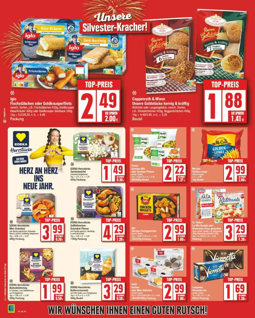 Aktueller Prospekt Edeka - Prospekte - von 30.12.2025 bis 04.01.2026 - strona 6 - produkty: blätterteig, butter, deka, würfel, zwiebel