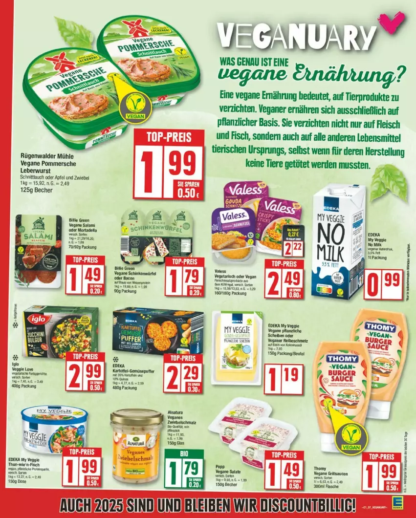 Aktueller Prospekt Edeka - Prospekte - von 30.12.2025 bis 04.01.2026 - strona 7 - produkty: apfel, Becher, deka, dell, discount, eis, erde, fisch, flasche, fleisch, HP, lebensmittel, leberwurst, mortadella, Popp, salami, salat, salate, schnittlauch, Ti, Tiere, veggie, wurst, zwiebel