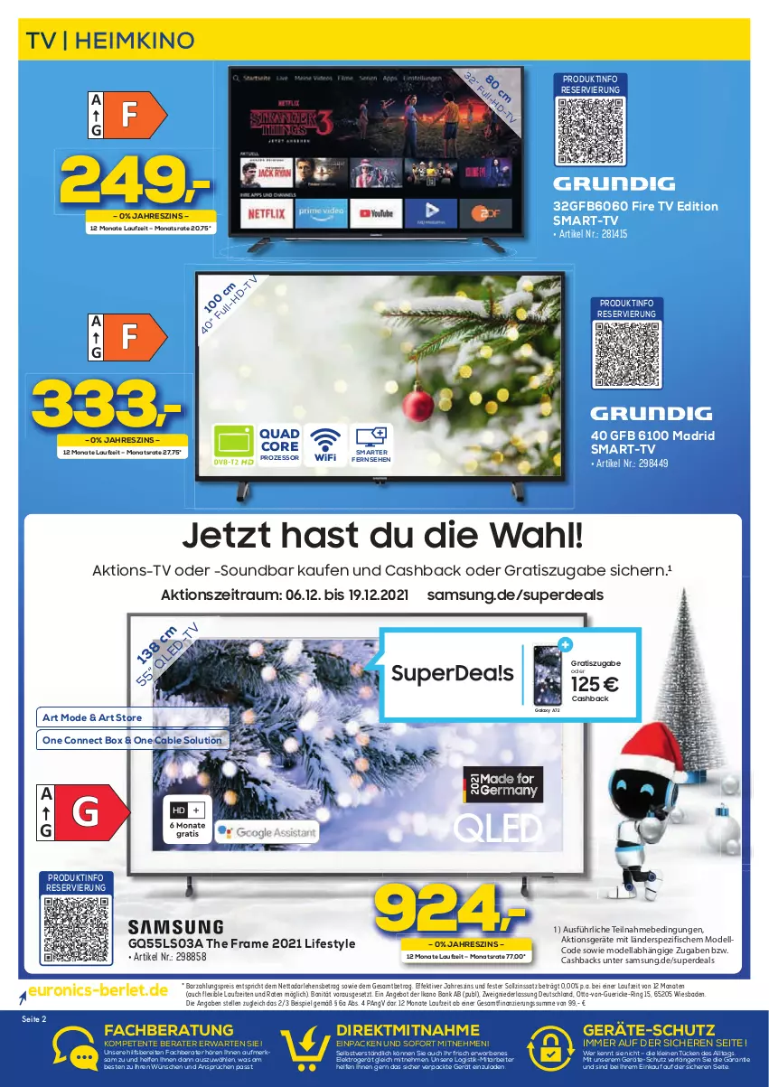 Aktueller Prospekt Berlet - Achtung!  - von 12.12 bis 18.12.2021 - strona 2 - produkty: angebot, Bad, Bank, dell, eis, Elektro, elle, ente, erde, fisch, fische, leine, Mode, quad, reis, ring, Samsung, soundbar, Spezi, Ti