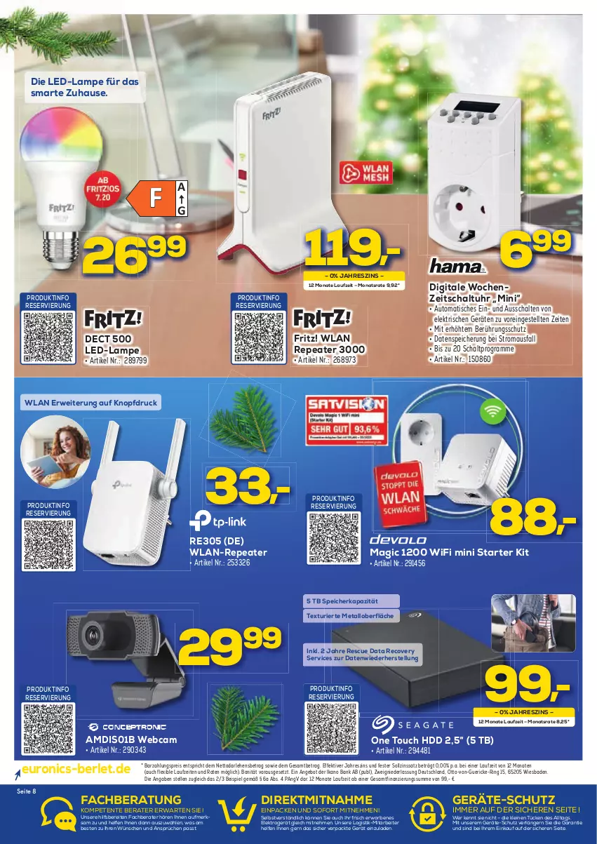 Aktueller Prospekt Berlet - Achtung!  - von 12.12 bis 18.12.2021 - strona 8 - produkty: angebot, auto, Bad, Bank, eis, Elektro, elle, ente, fritz, HDD, Lampe, leine, Maus, reis, ring, rwe, Schal, Ti, tisch, uhr