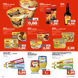 Gazetka promocyjna Real - Gazetka - ważna od 22.10 do 22.10.2022 - strona 14 - produkty: Becher, Brühe, eis, flasche, maggi, maggi würze, mayonnaise, meerrettich, reis, remoulade, Rettich, sauce, saucen, senf, terrine, thomy, Ti, Yo