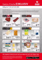 Gazetka promocyjna Selgros - Gastroangebote - Gazetka - ważna od 16.04 do 16.04.2022 - strona 1 - produkty: auer, bacon, beutel, bratwurst, butter, edamer, eimer, eis, fleisch, Geflügel, google play, gouda, jungbullen, kartoffel, kartoffeln, LG, meggle, natur, obst, Pilzmischung, Popp, quark, Rauch, reis, rel, sac, spargel, speisequark, steak, steakhüfte, tee, Ti, Tiere, tulip, wedges, wurst