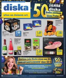 Gazetka promocyjna Diska - Gazetka - ważna od 10.02 do 10.02.2024 - strona 1 - produkty: aktionspreis, alkohol, angebot, angebote, bier, butter, ecco, eis, flasche, frucht, fruchtsecco, hasseröder, kaffee, mandarine, mandarinen, melitta, nuss, reis, rind, rinder, Rinderzunge, rotkäppchen, saft, sekt, Ti, weihenstephan, ZTE
