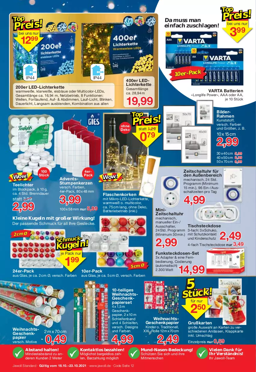 Aktueller Prospekt Jawoll - Prospekte - von 17.10 bis 23.10.2021 - strona 12