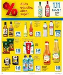 Gazetka promocyjna Diska - Prospekte - Gazetka - ważna od 23.04 do 23.04.2022 - strona 11 - produkty: Alwa, ananas, bourbon, bourbon whiskey, chips, chipsfrisch, cocktail, eis, flasche, funny-frisch, jim beam, käfer, katzennahrung, kentucky straight, Kuschelweich, mineralwasser, natürliches mineralwasser, Nektar, orange, reis, saft, Schal, Schale, schorle, sheba, Ti, tuc, valensina, vita, vitrex, vittel, wasser, weichspüler, wein, whiskey