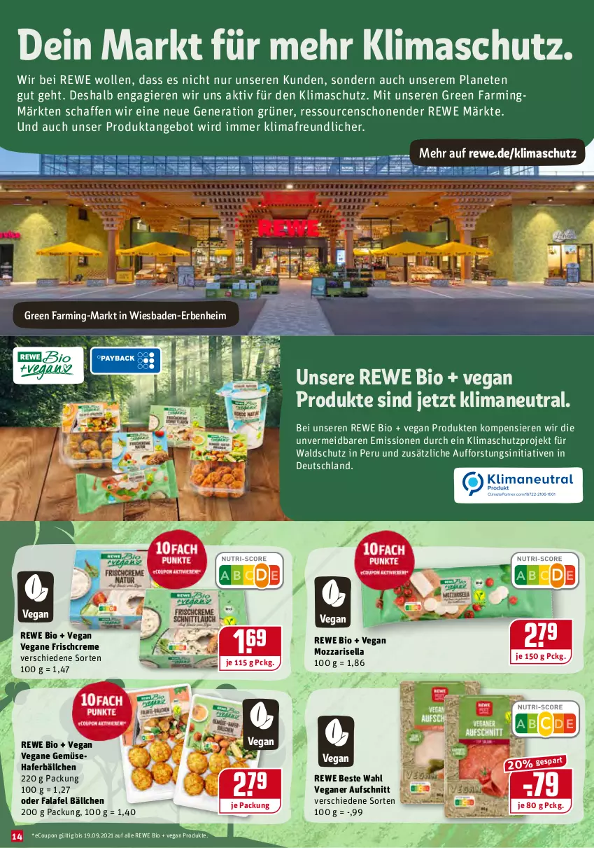 Aktueller Prospekt Rewe - Diese Woche im Angebot! - von 13.09 bis 18.09.2021 - strona 14