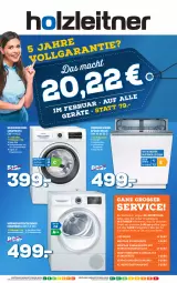 Gazetka promocyjna Holzleitner - Prospekte - Gazetka - ważna od 19.02 do 19.02.2022 - strona 1 - produkty: aqua, Bau, beko, beleuchtung, bosch, Constructa, decke, eis, elle, geschirr, geschirrspüler, Holz, LG, Signal, Sport, Trockner, wärmepumpentrockner, wäschetrockner, waschmaschine, waschmaschinen, ZTE